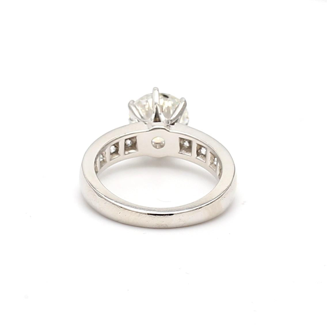 Tiffany & Co 3.00 Carat Round Brilliant Diamond Platinum Engagement Ring