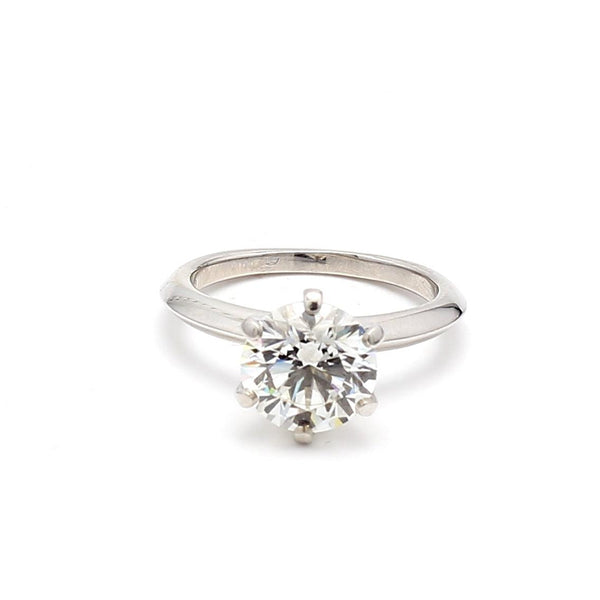 Tiffany & Co 3.03 Carat Round Brilliant I VS1 Diamond Platinum Engagement Ring