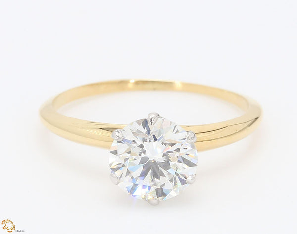 Tiffany and Co 1.26 Carat Round Brilliant Diamond 18 Karat Gold Engagement Ring