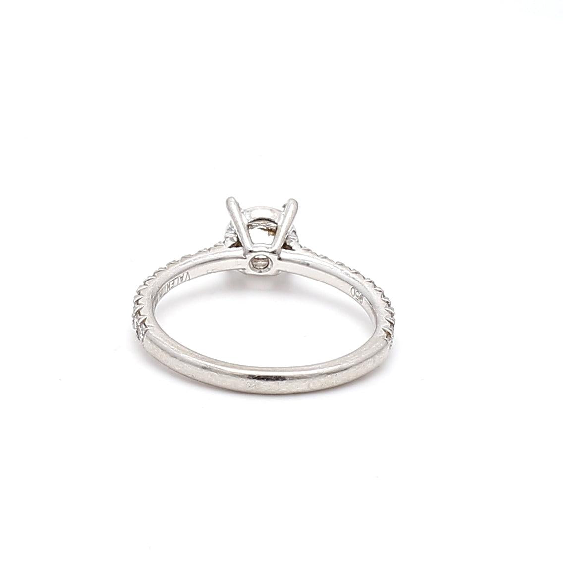 Valentin Magro 0.30 Carat Round Brilliant G SI1 Diamond Platinum Semi Mount Ring