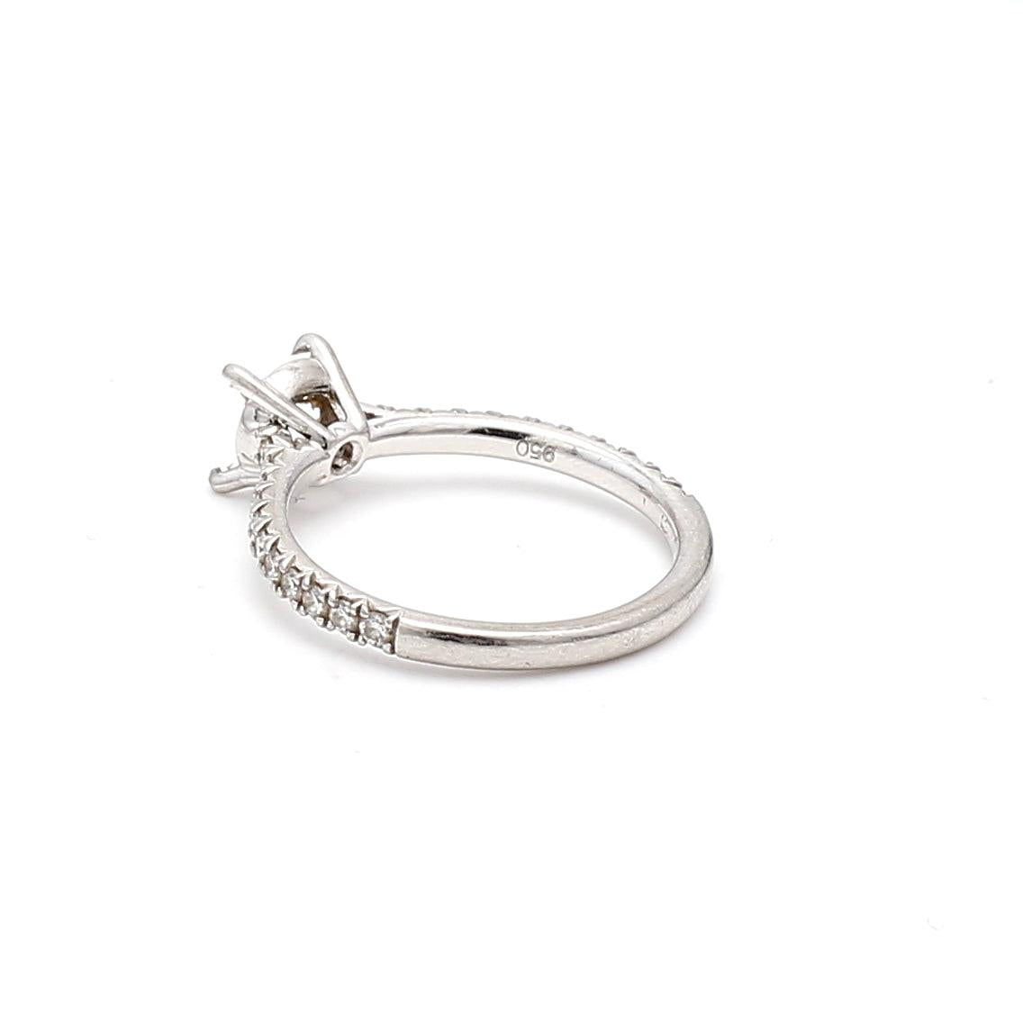 Valentin Magro 0.30 Carat Round Brilliant G SI1 Diamond Platinum Semi Mount Ring