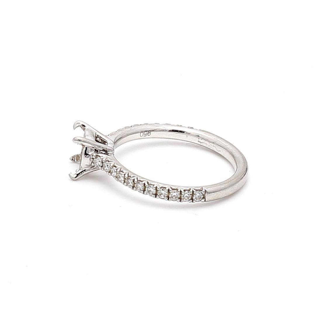 Valentin Magro 0.30 Carat Round Brilliant G SI1 Diamond Platinum Semi Mount Ring