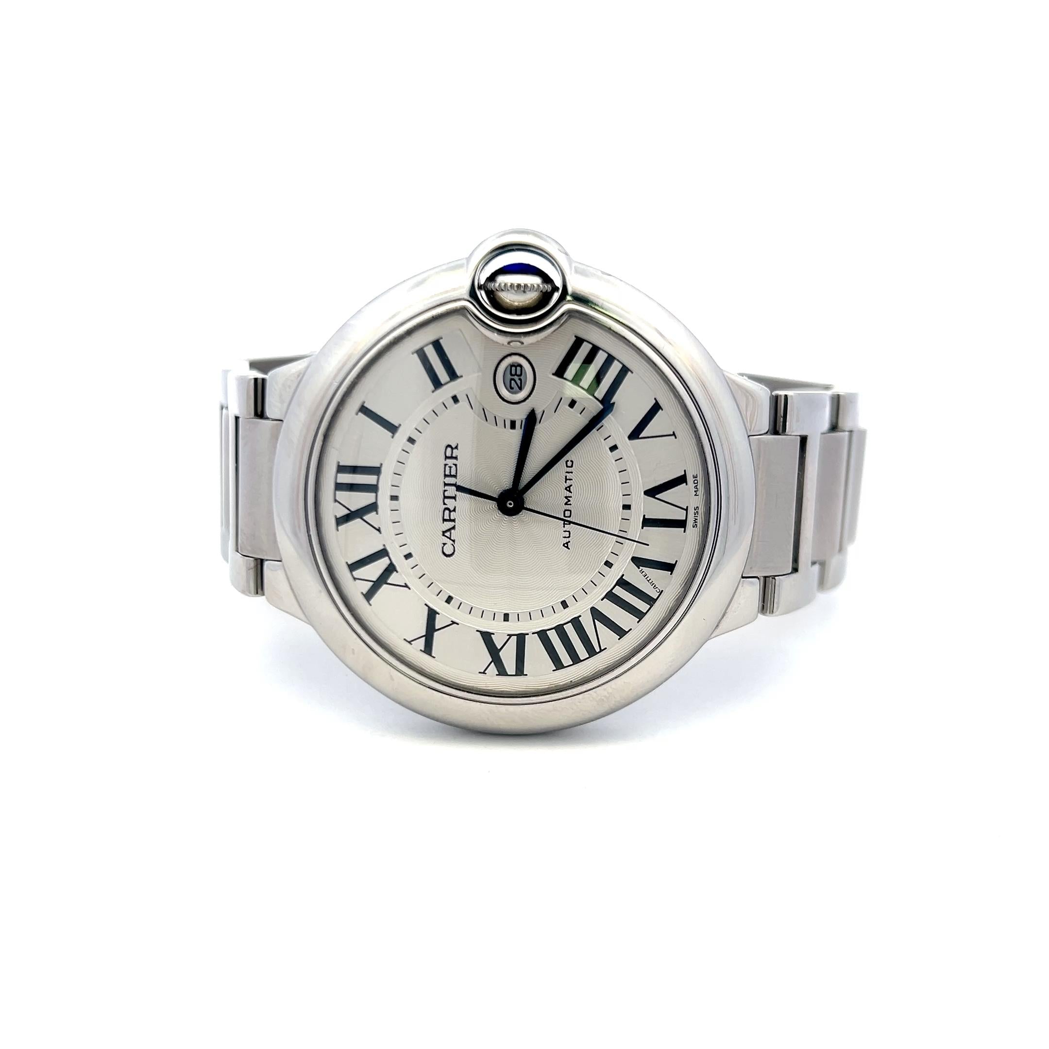 Cartier Ballon Bleu 42mm Stainless Steel Watch 2020 Box Papers Full Links