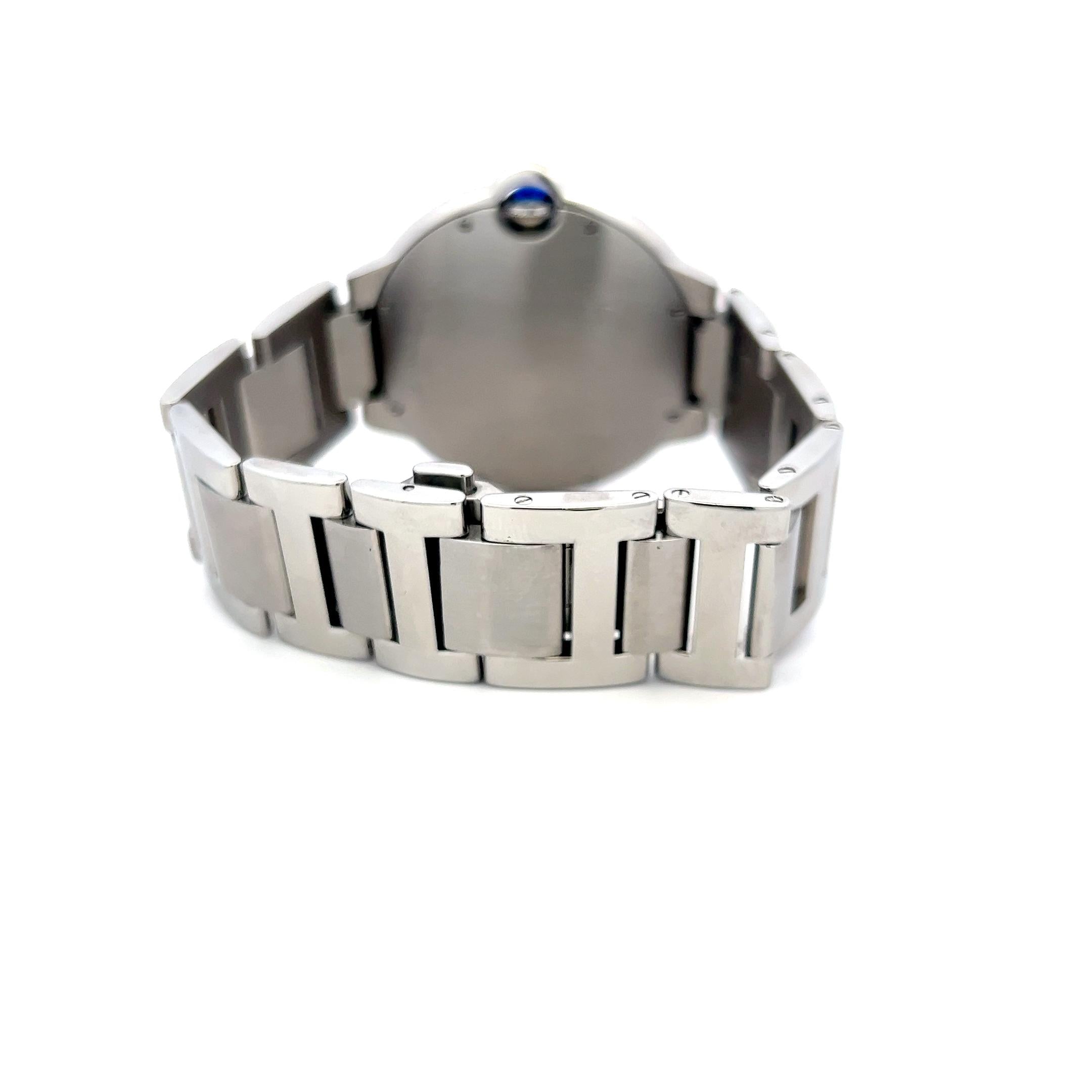 Cartier Ballon Bleu 42mm Stainless Steel Watch 2020 Box Papers Full Links