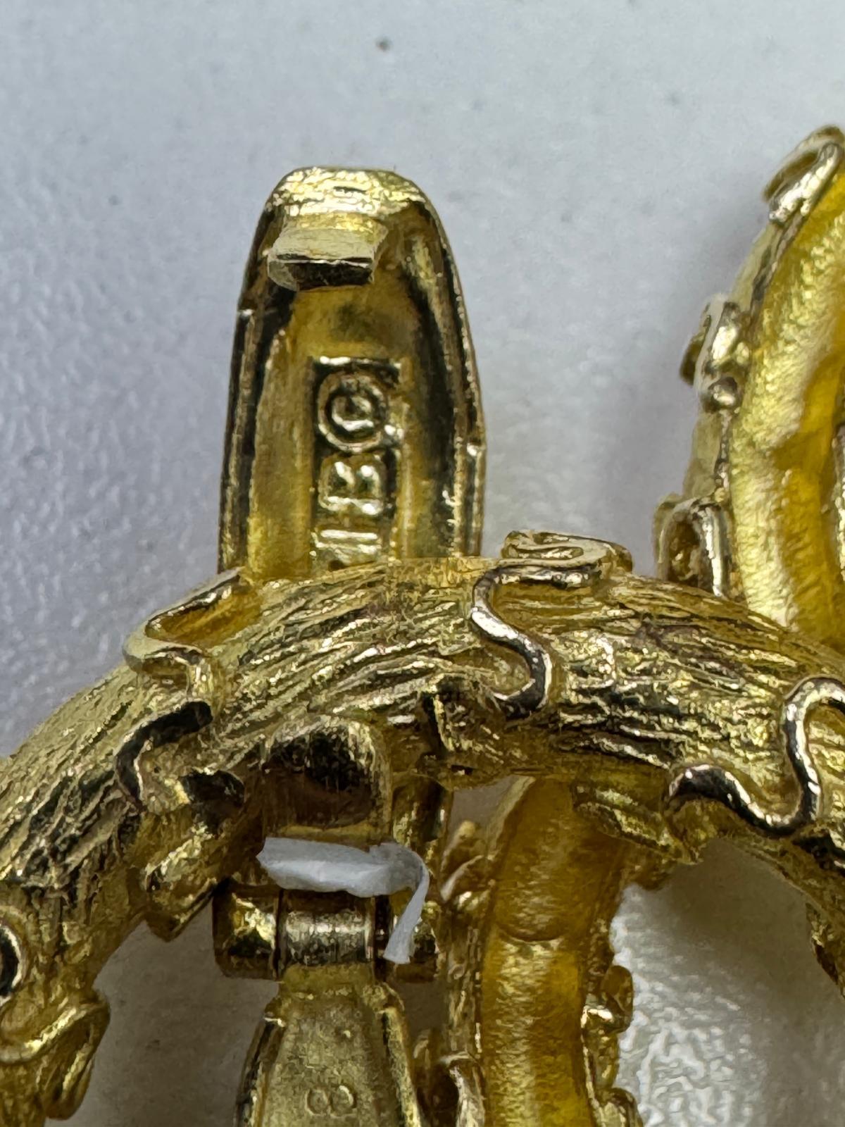 Hammerman Broth Vintage 202.30 Grams 18 Karat Yellow Gold Link Necklace