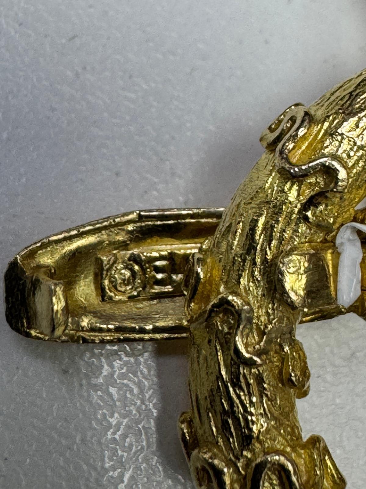 Hammerman Broth Vintage 202.30 Grams 18 Karat Yellow Gold Link Necklace