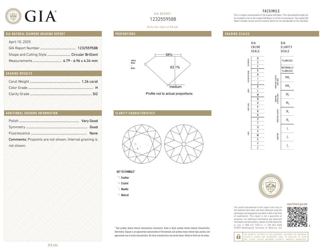 Platinum Three-Stone Ring with 3.81ct Circular Brilliant Diamonds H SI2 GIA