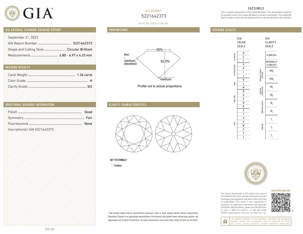 Platinum Three-Stone Ring with 3.81ct Circular Brilliant Diamonds H SI2 GIA