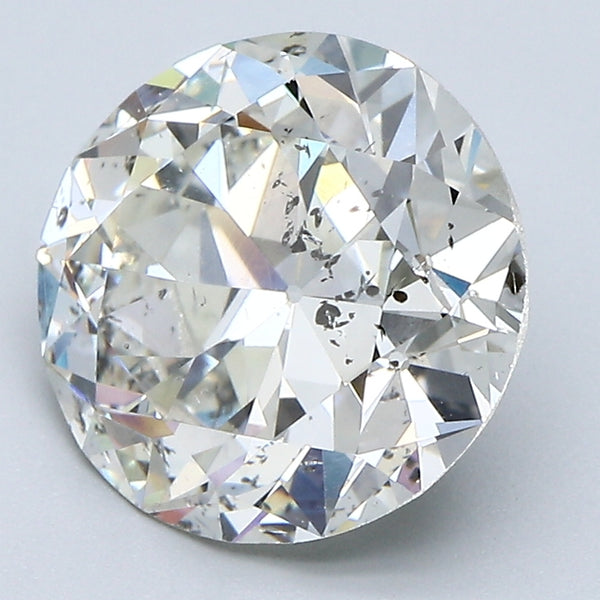3.94 Carat Old European Cut Diamond color K Clarity I1