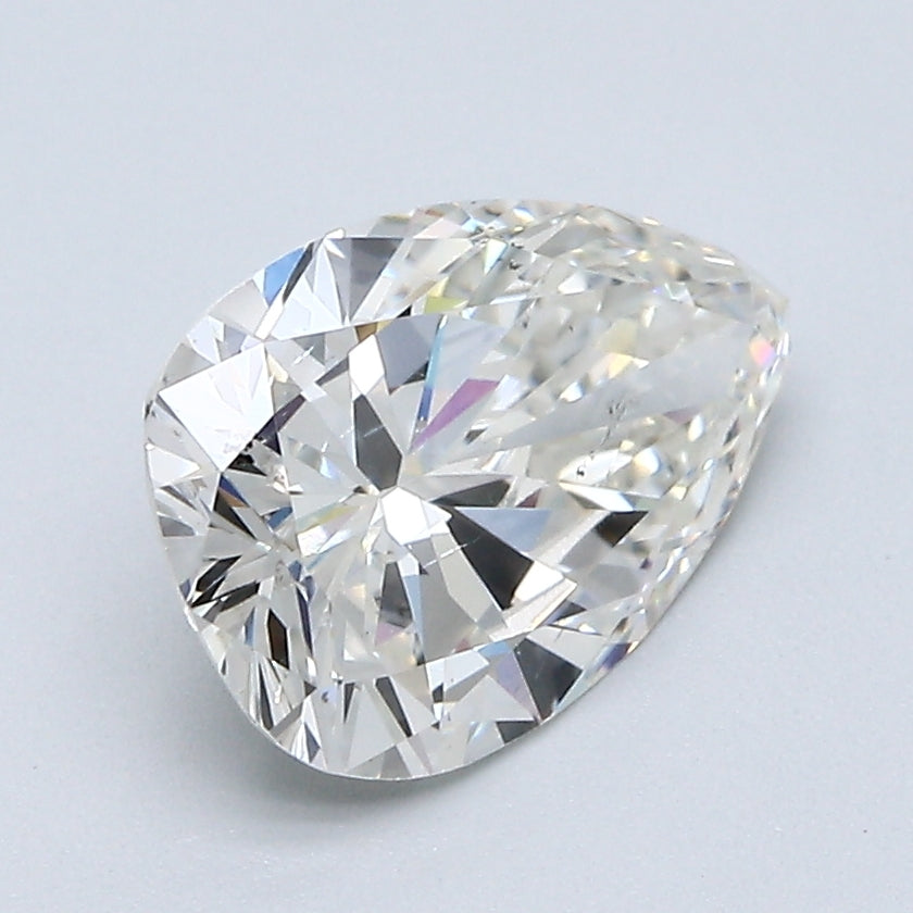 2.00 Carat Pear Shape Diamond color J Clarity SI1