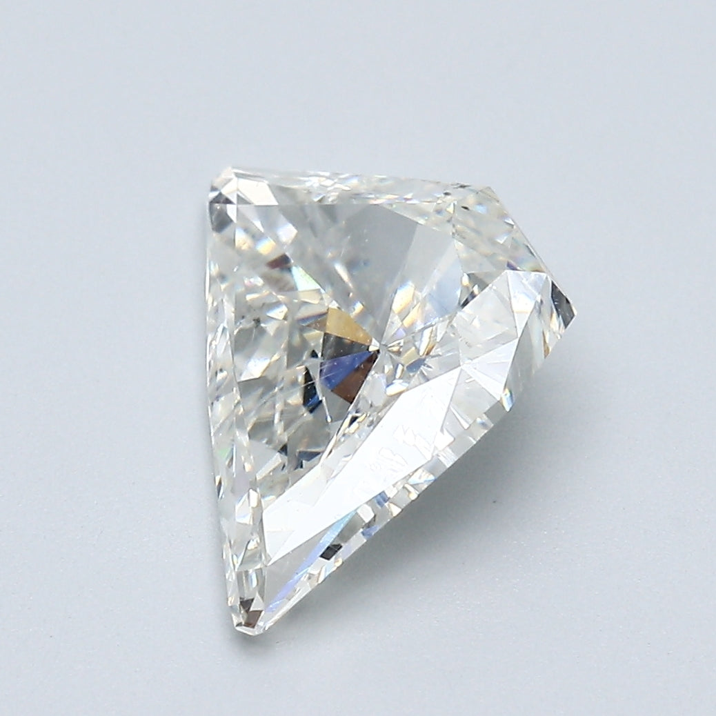 2.41 Carat Shield Shape Diamond color E Clarity SI2
