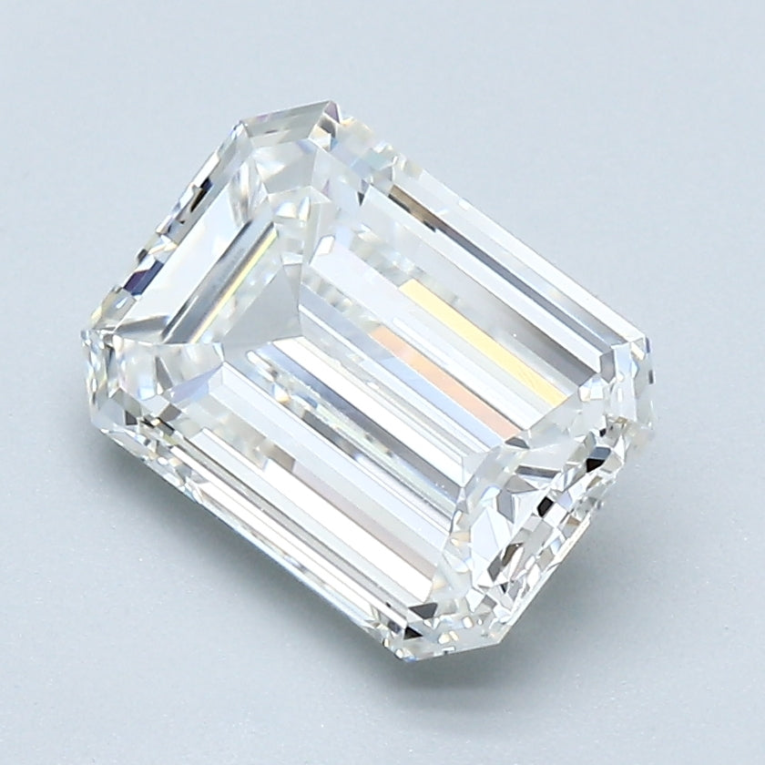 1.74 Carat Emerald Cut Diamond color H Clarity VVS2