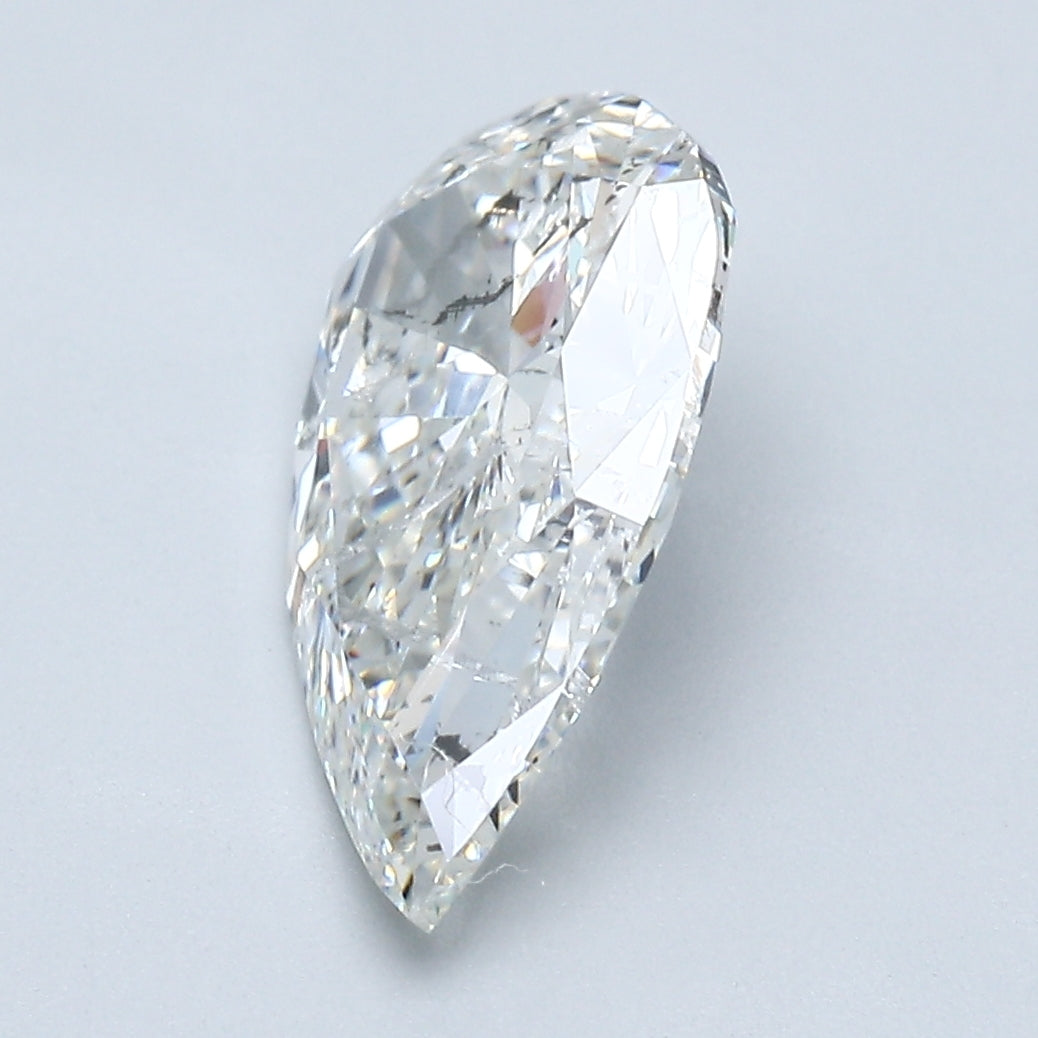 2.97 Carat Pear Shape Diamond color H Clarity I1
