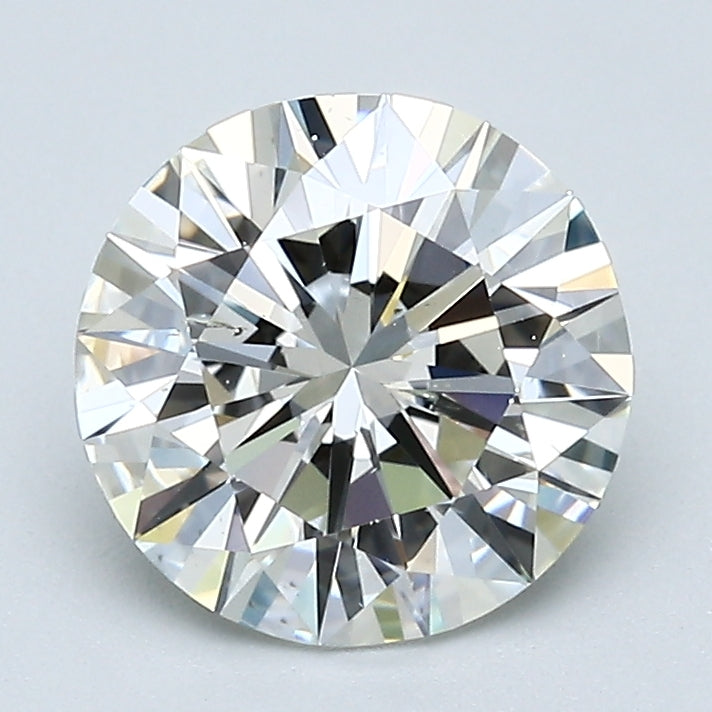 2.07 Carat Round Brilliant Diamond color J Clarity SI1
