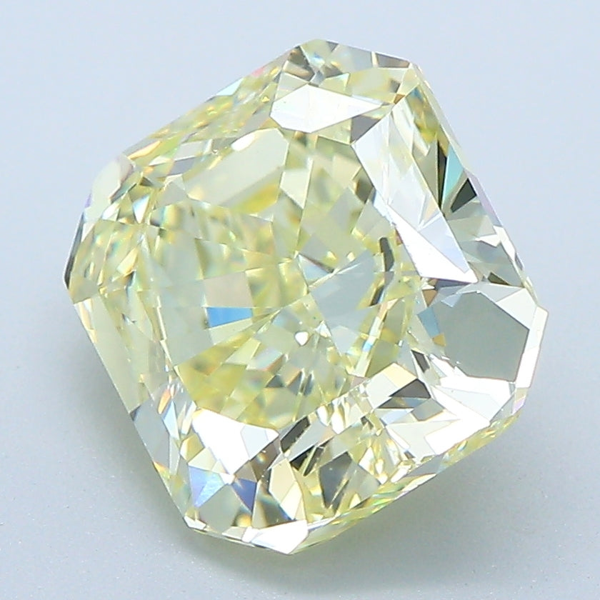 4.04 Carat Radiant Cut Diamond color Fancy  Yellow Clarity VVS2
