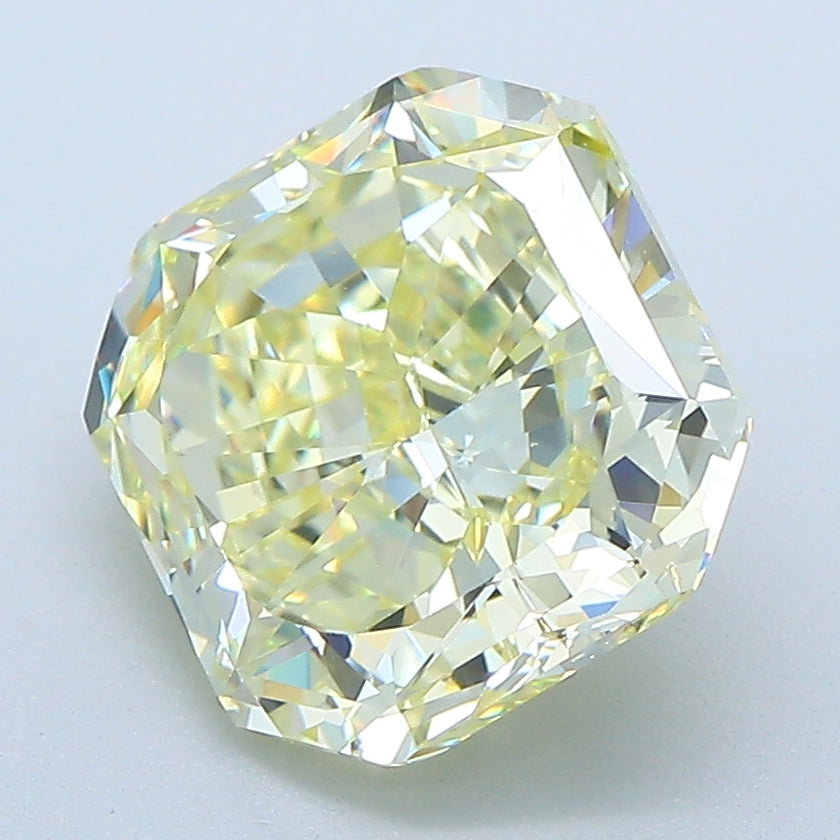 3.53 Carat Radiant Cut Diamond color Fancy  Yellow Clarity IF