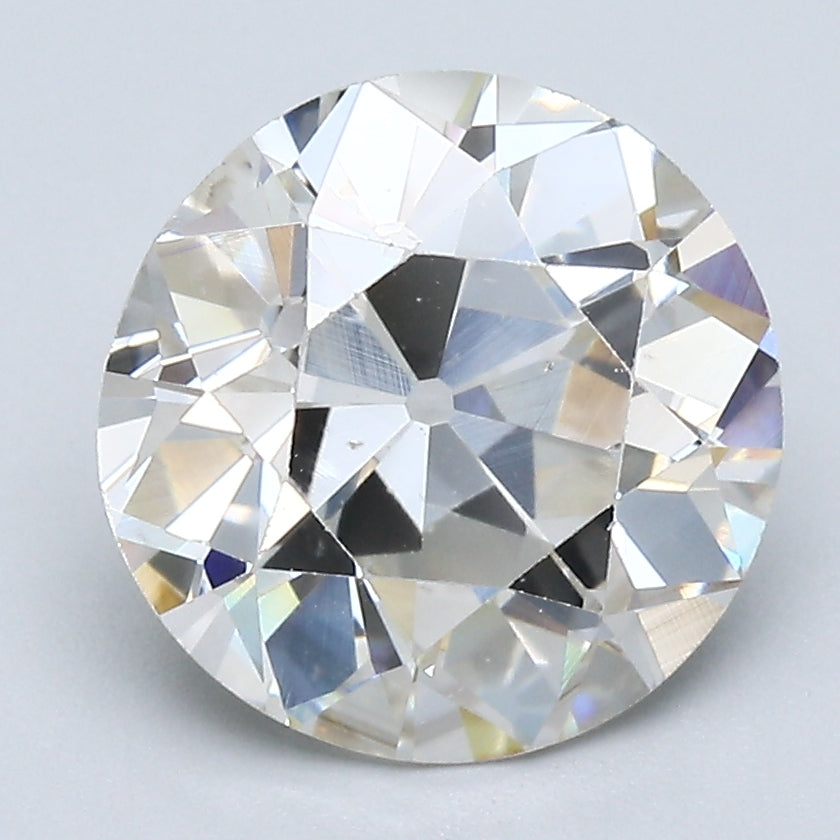 3.43 Carat Old European Cut Diamond color K Clarity SI1