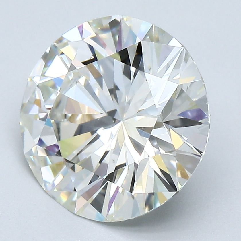 3.48 Carat Round Brilliant Diamond color K Clarity VS2