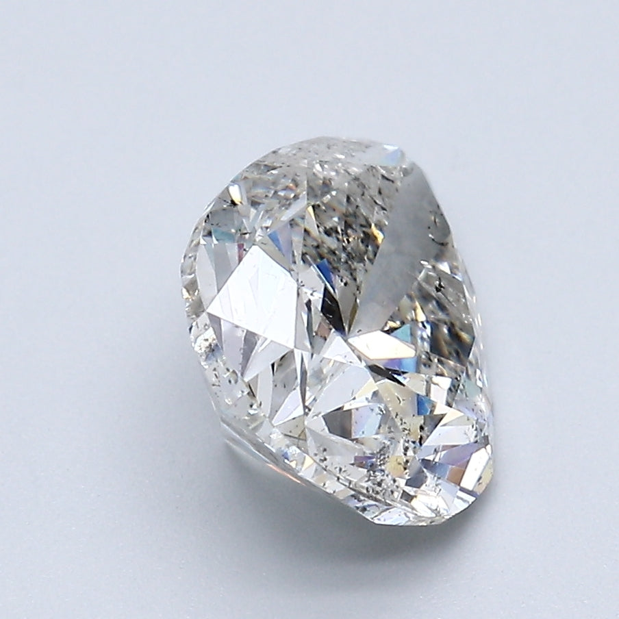 3.12 Carat Pear Shape Diamond color H Clarity I2