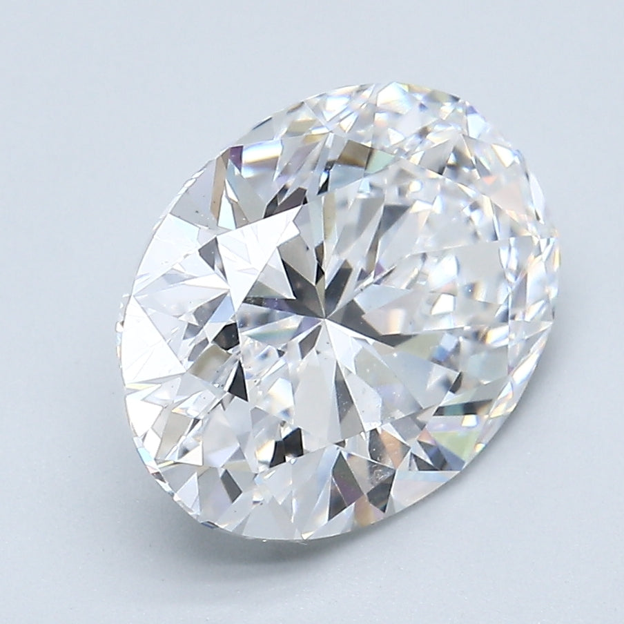 3.77 Carat Oval Shape Diamond color D Clarity VS2