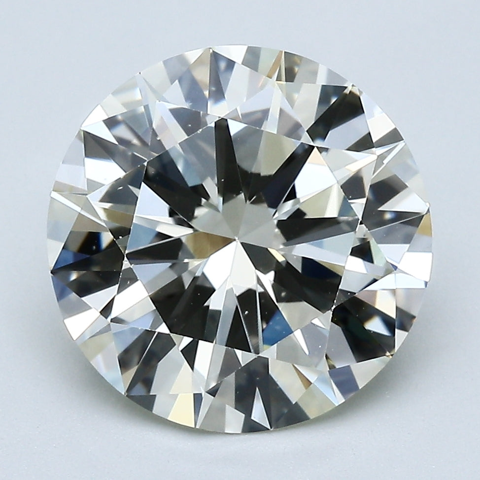 4.37 Carat Round Brilliant Diamond color N Clarity VS2