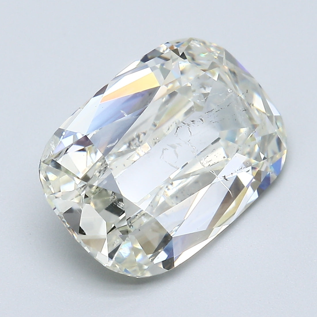 5.61 Carat Old Miner Cut Diamond color K Clarity I1