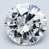 3.01 Carat Round Brilliant Diamond color H Clarity I1