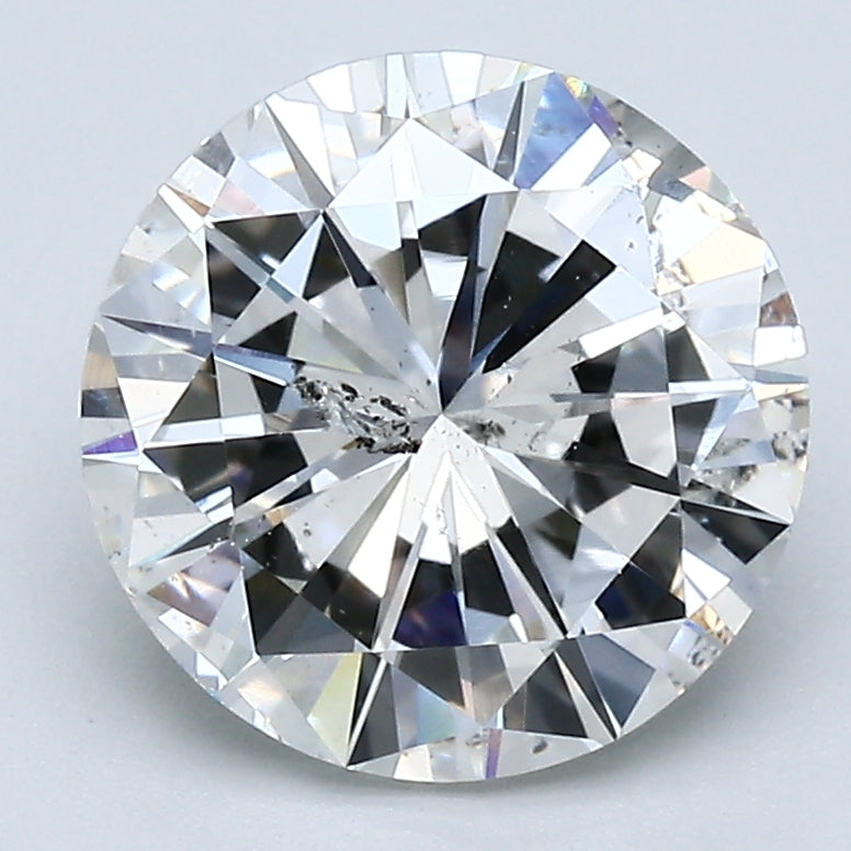 3.01 Carat Round Brilliant Diamond color H Clarity I1