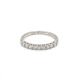 Tiffany & Co 0.27 Carat Round Brilliant Diamond Platinum Half-Eternity Ring