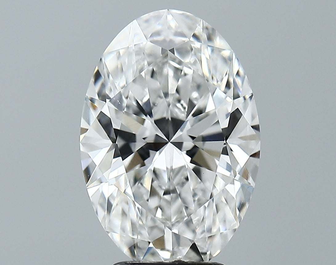 Lab-Grown 3.81 Carat Oval Shape Diamond color E Clarity VVS2, precious stones, engagement diamonds