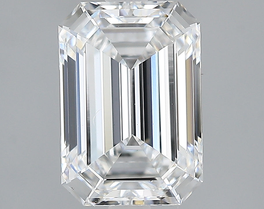 Lab-Grown 2.15 Carat Emerald Cut Diamond color D Clarity VS1, precious stones, engagement diamonds
