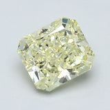 1.23 Carat Radiant Cut Diamond color Fancy Light  Yellow Clarity VS1, natural diamonds, precious stones, engagement diamonds