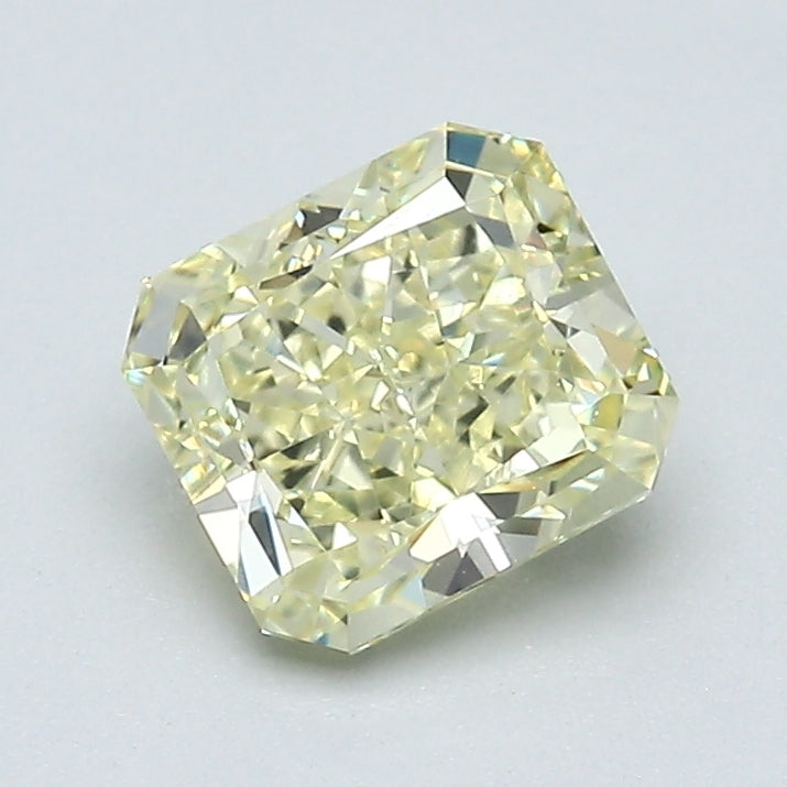 1.23 Carat Radiant Cut Diamond color Fancy Light  Yellow Clarity VS1, natural diamonds, precious stones, engagement diamonds