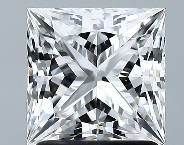 Lab-Grown 1.79 Carat Princess Cut Diamond color E Clarity VS1 With GIA Certificate, precious stones, engagement diamonds