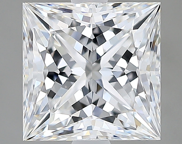 Lab-Grown 2.41 Carat Princess Cut Diamond color E Clarity VVS2 With GIA Certificate, precious stones, engagement diamonds