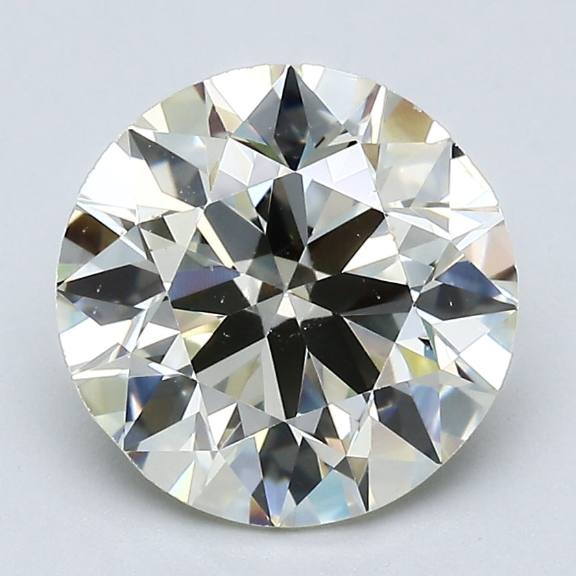 3.16 Carat Round Brilliant Natural Mined Diamond N Color VS2 Clarity With GIA Certificate, natural diamonds, precious stones, engagement diamonds