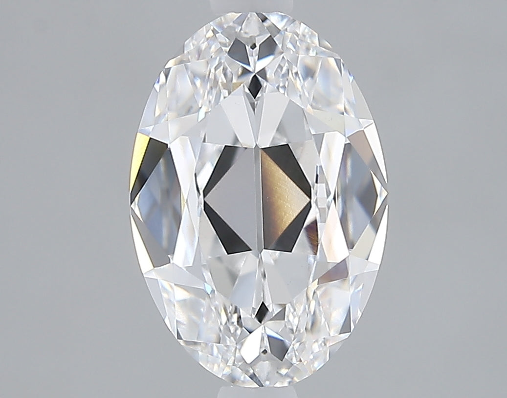 Lab-Grown 2.09 Carat Antique Oval Shape Diamond color D Clarity VS1 With GIA Certificate, precious stones, engagement diamonds