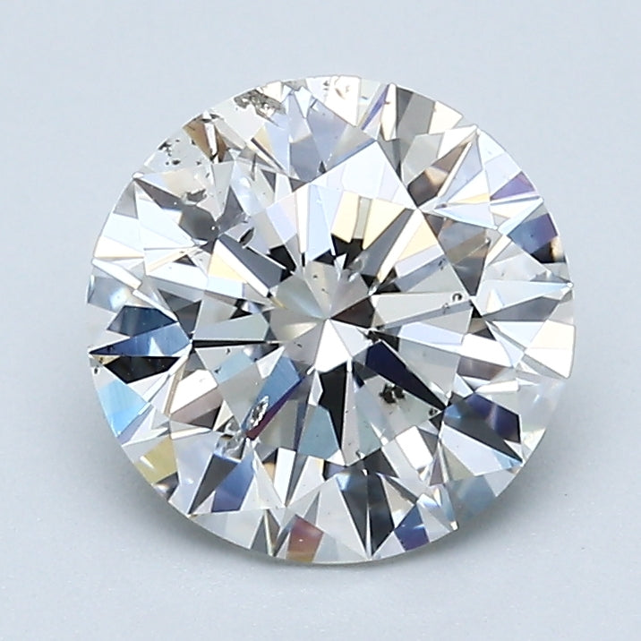 2.04 Carat Round Brilliant Natural Mined Diamond G Color I1 Clarity With GIA Certificate, natural diamonds, precious stones, engagement diamonds
