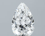 Lab-Grown 2.93 Carat Pear Shape Diamond color E Clarity SI1 With GIA Certificate, precious stones, engagement diamonds