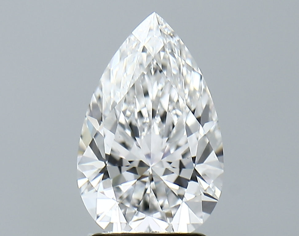 Lab-Grown 2.06 Carat Pear Shape Diamond color E Clarity VVS2, precious stones, engagement diamonds