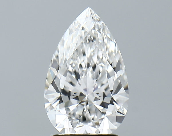 Lab-Grown 2.06 Carat Pear Shape Diamond color E Clarity VVS2, precious stones, engagement diamonds