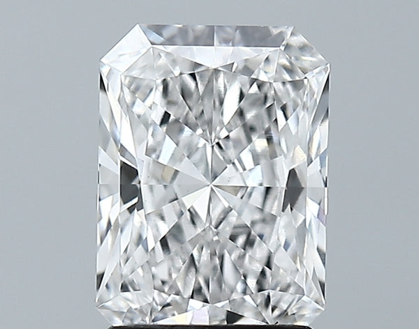 Lab-Grown 2.01 Carat Radiant Cut Diamond color E Clarity VVS2, precious stones, engagement diamonds