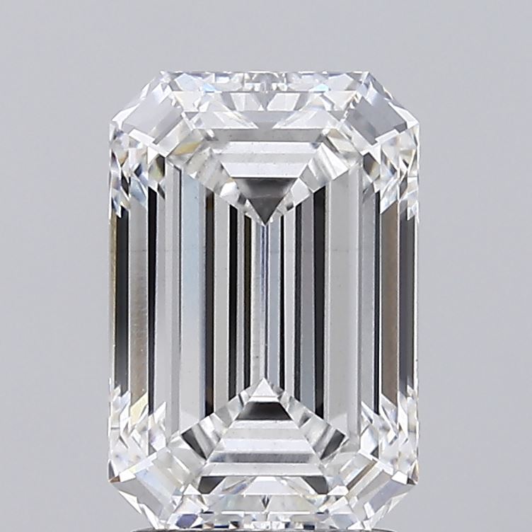 Lab-Grown 2.69 Carat Emerald Cut Diamond color E Clarity VS2 With GIA Certificate, precious stones, engagement diamonds