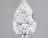 Lab-Grown 2.02 Carat Pear Shape Diamond color D Clarity VS1 With GIA Certificate, precious stones, engagement diamonds