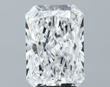 Lab-Grown 3.17 Carat Radiant Cut Diamond color E Clarity VVS1 With GIA Certificate, precious stones, engagement diamonds