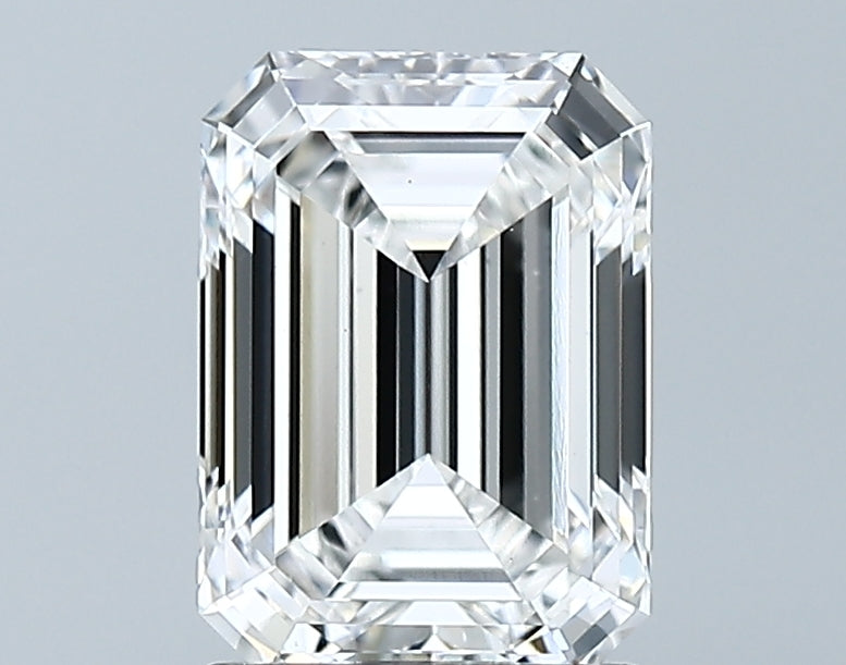 Lab-Grown 1.85 Carat Emerald Cut Diamond color E Clarity VS1 With GIA Certificate, precious stones, engagement diamonds