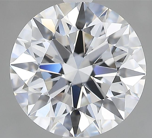 Lab-Grown 2.70 Carat Round Brilliant Diamond color D Clarity VVS2 With GIA Certificate, precious stones, engagement diamonds