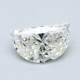 0.69 Carat Half Moon Shape Diamond color J Clarity SI1, natural diamonds, precious stones, engagement diamonds