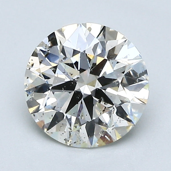 1.50 Carat Round Brilliant Natural Mined Diamond K Color I1 Clarity With GIA Certificate, natural diamonds, precious stones, engagement diamonds