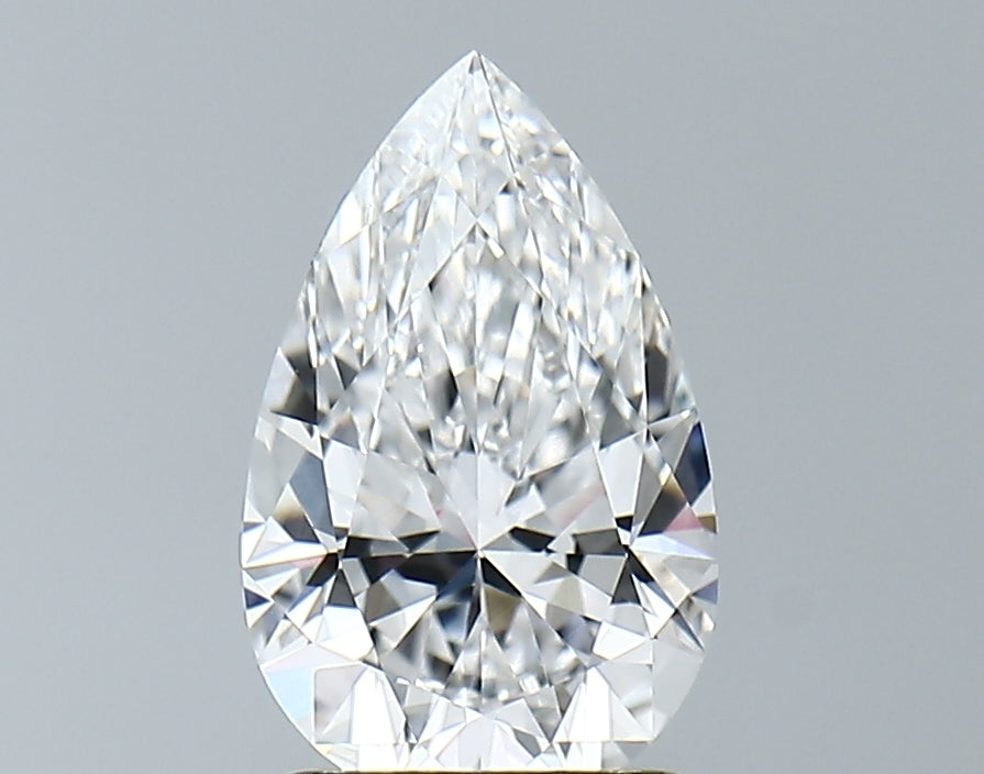 Lab-Grown 1.56 Carat Pear Shape Diamond color E Clarity VVS2 With GIA Certificate, precious stones, engagement diamonds